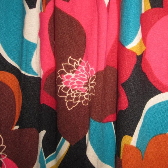 Haptics by Holly Harper Dreamy Teal & Fuchsia Floral Babydoll Fit & Flar… - Picture 4 of 6